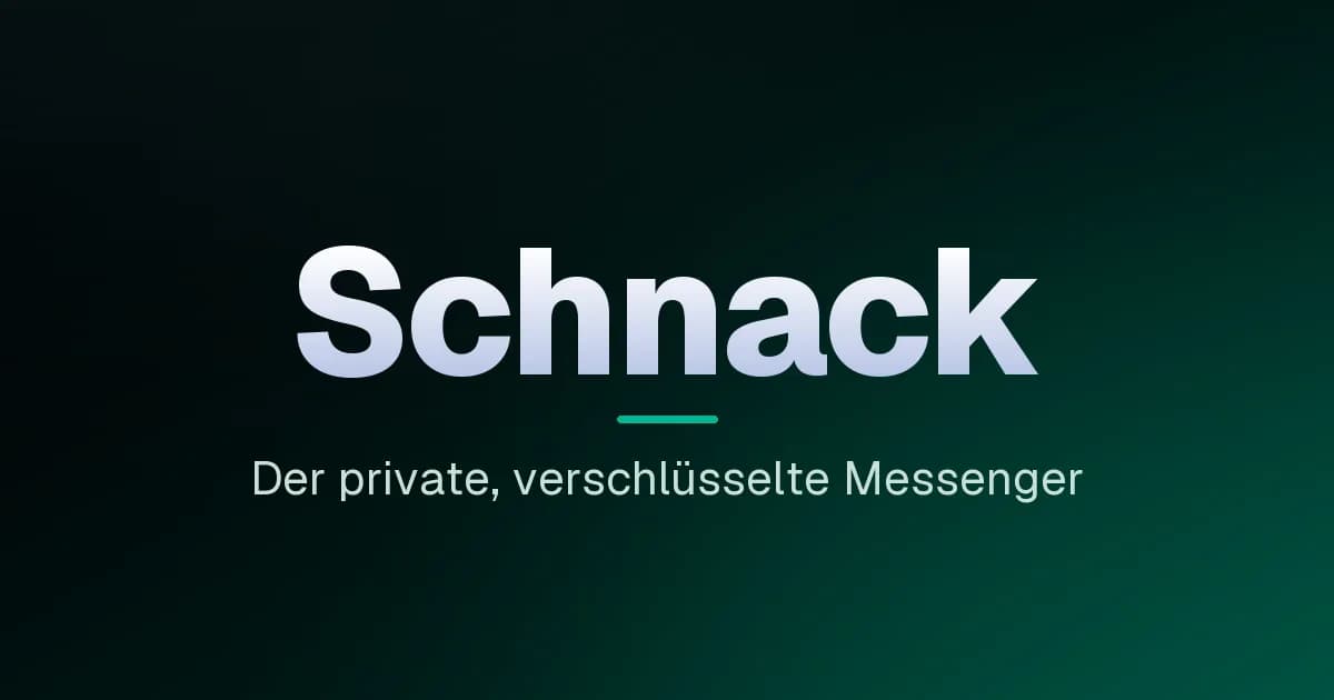 Schnack — Privater Messenger